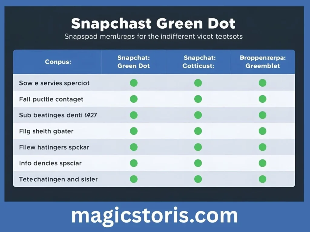 Comparison Table: Understanding Green Dot Contexts